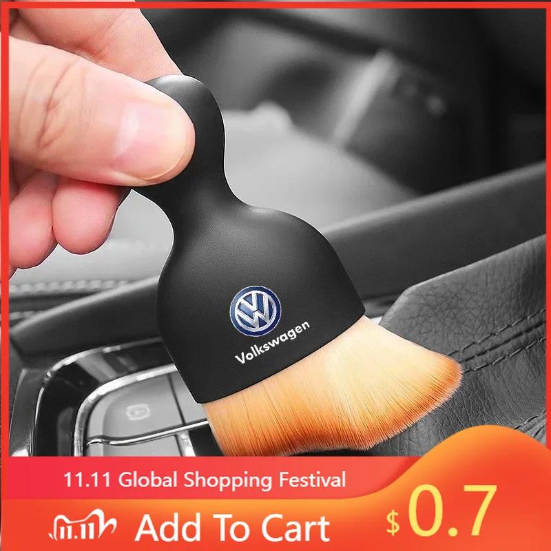 Nové Horké 2025 Nový Čisticí Kartáč do Interiéru Auta Klimatizace Fotoaparát Silná Měkká Srst Čisticí Kartáče Pro Volkswagen Tharu R T5 GT