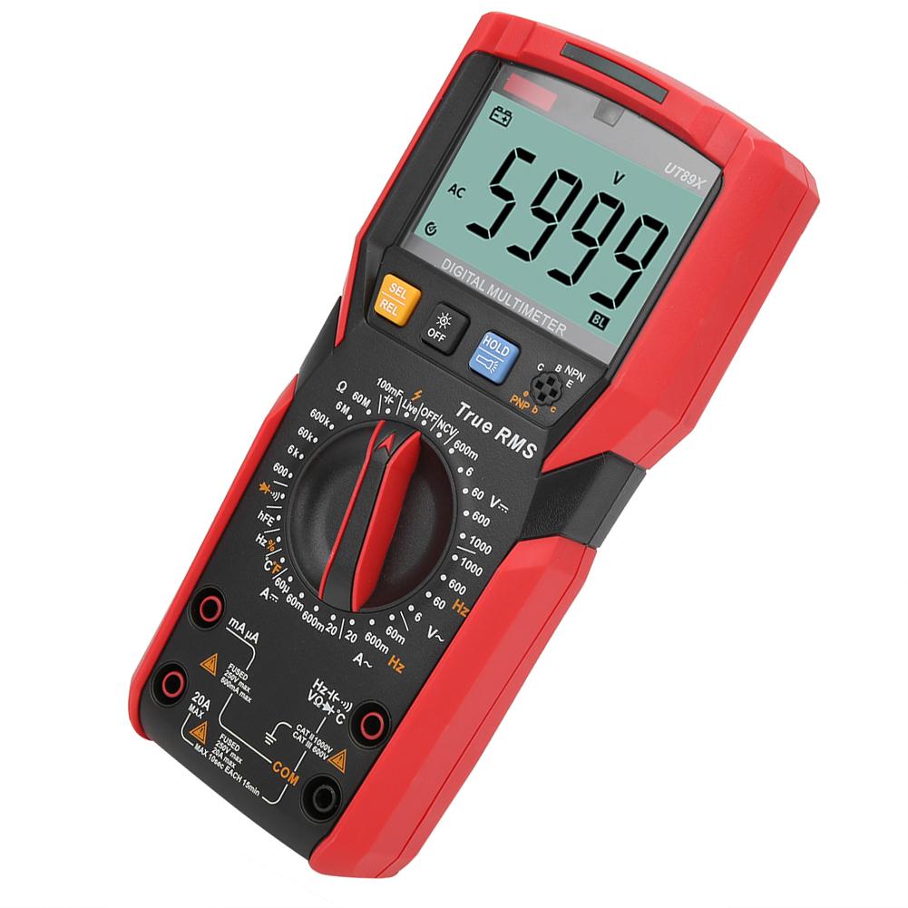 UT89X Digital Multimeter AC DC Voltage Current Resistance Capacitance NCV Tester Meter