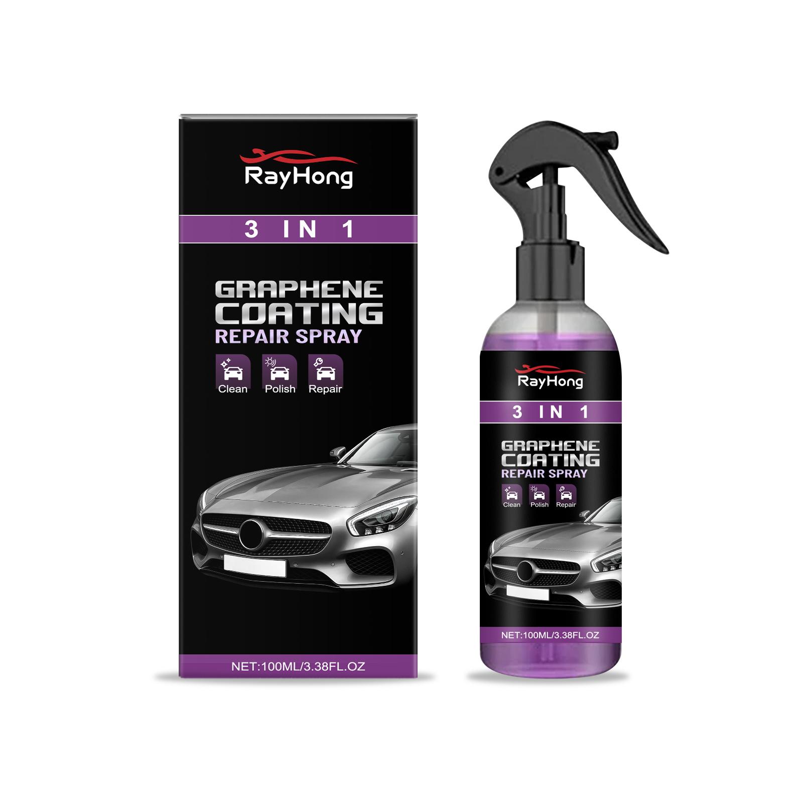 

Rayhong 3-in-1 Automotive Paint Protection Spray Waterproof, Anti-Fog, and Gloss-Enhancing Nano-Coating Spray for Car Surfaces 100ml