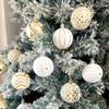30pc/box Painting New Year Sparkling Christmas Balls Gifts Christmas Tree Pendants Home Hanging Pendants Exquisite 6cm