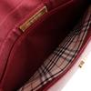 Burberry Hobo Schultertasche Ein Riemen Bordeaux Leder Damen Gebraucht