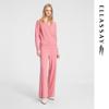 ELLASSAY Women's Merino Wool Cashmere Ribbed Knit Lounge Pants