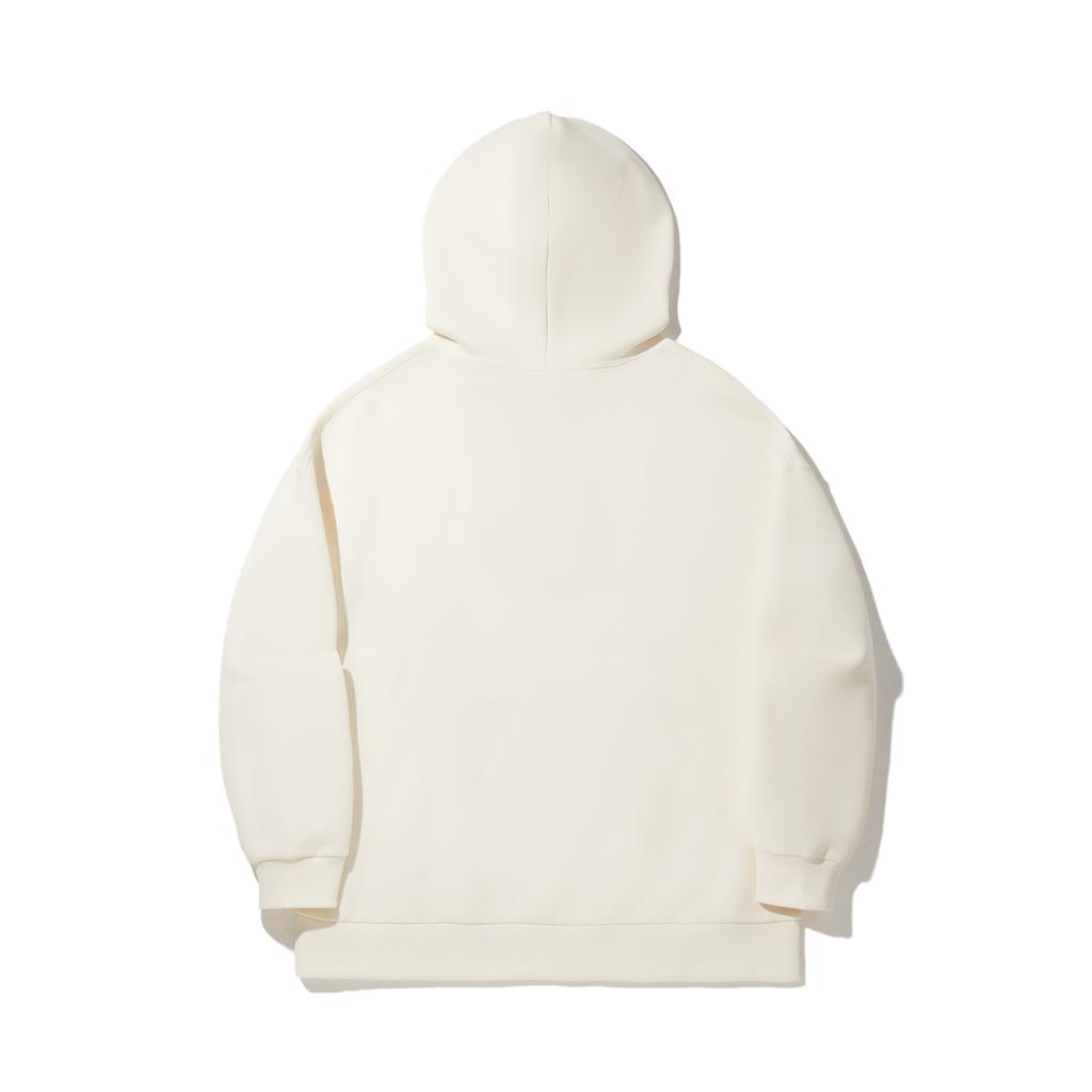 Li Ning Trendy Sports Series Hooded Loose Pullover Long Sleeve Sweatshirt Men sweatshirt Off-White AWDUH19-1