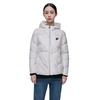 Fila Fleece Hooded Short Sports Down Jacket Women Jackets Standard-White F11W048919FWT