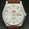 REFURBISHED VINTAGE SEIKO 5 AUTOMATIC JAPAN MENS SILVER DIAL WATCH a434684-2
