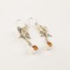 Citrine Gemstone 925 Sterling Silver Jewelry Earrings 2.17"  Unique Gift Idea EE-148-10