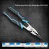 Industrial Grade Multi-Function Needle-Nose Pliers for Electricians - Wire Stripping, Labor-Saving, Steel Wire Cutting