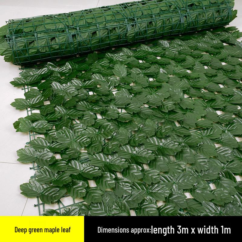 Artificial Pothos Leaf Telescopic Fence for Decoration and Privacy