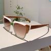 Fashion Leopard Sunglasses Square Trendy Design Women Sun Glasses Oversize Decoration Shades for Travelling Driving