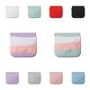 Solid Color Self-closing Lipstick Bag Cartoon Animal Mini Square Makeup Bag  Outdoor