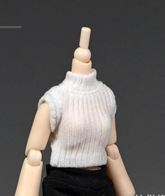 

[TOYBARJAPAN] 112 Scale Figure Accessory Compatible with TBLeague and other figures. Special Offer: Off-Shoulder White Sleeveless Top (Figure and