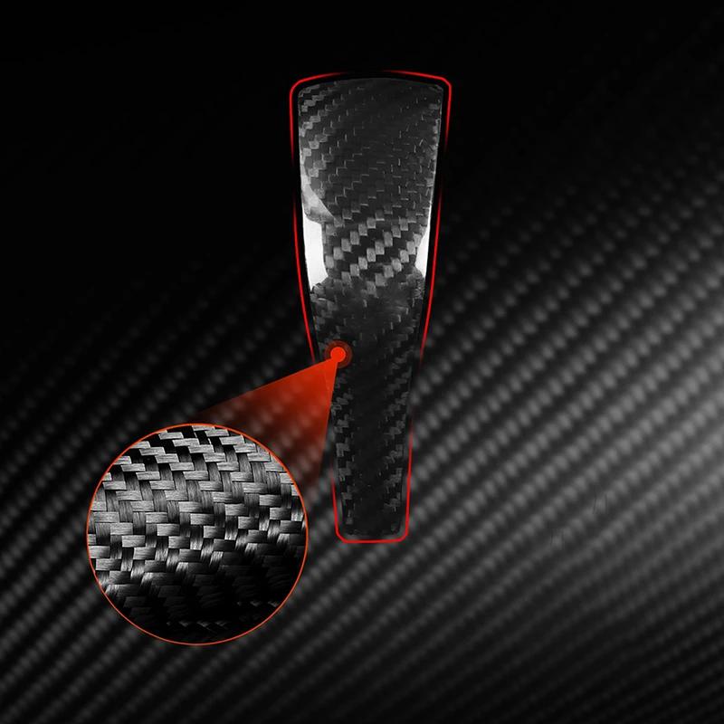 For Porsche Cayenne 958 2011 2012 2013 2014 2015 2016 2017 Car Carbon Black Gear Shift Knob Cover Panel Decoration Auto Parts