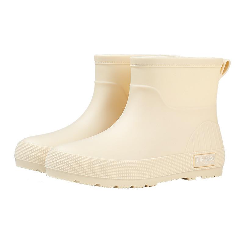 Hot-selling Fashion Water Shoes Low Tube Women's Rain Shoes Thickened Rain Boots Water Boots Non-slip Waterproof Glue Shoe Cover Shoes