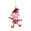 DIY Decor Cartoon Santa Claus Pendant Red&White Hanging Painted Ornaments  Xmas