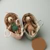 Adorable Cotton Linen Mouse Toy Creative Mouse Doll Animal Gift for Infant Photography Props and Nursery Decoration