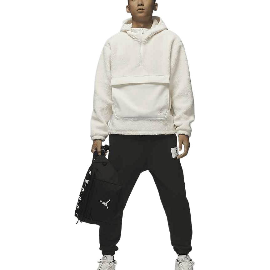 Jordan Men's Flight Sherpa Half Zip Hoodie Sail FV7453-133