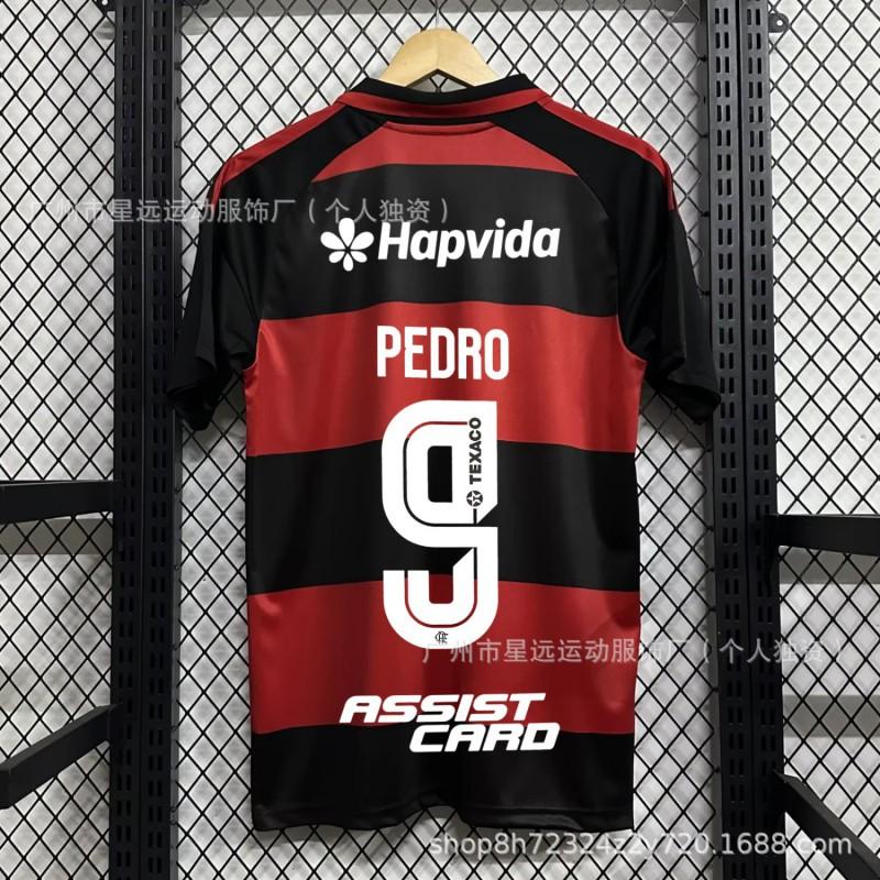 CR Flamengo Home Soccer Jersey 2026 Short Sleeve Football Shirt Men Women Adult Match Wear