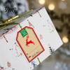 Present Sealing Stickers 250PCS/Roll Christmas Tags, Self Adhesive Labels with Writing Surface, Holiday Envelope Seasonal Packaging for Decorative
