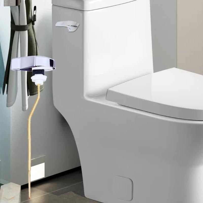 Front Mount Toilet Handle Easy Flush Toilet Handle Replacement Easy Installation Bathroom Accessories for Most Toilets