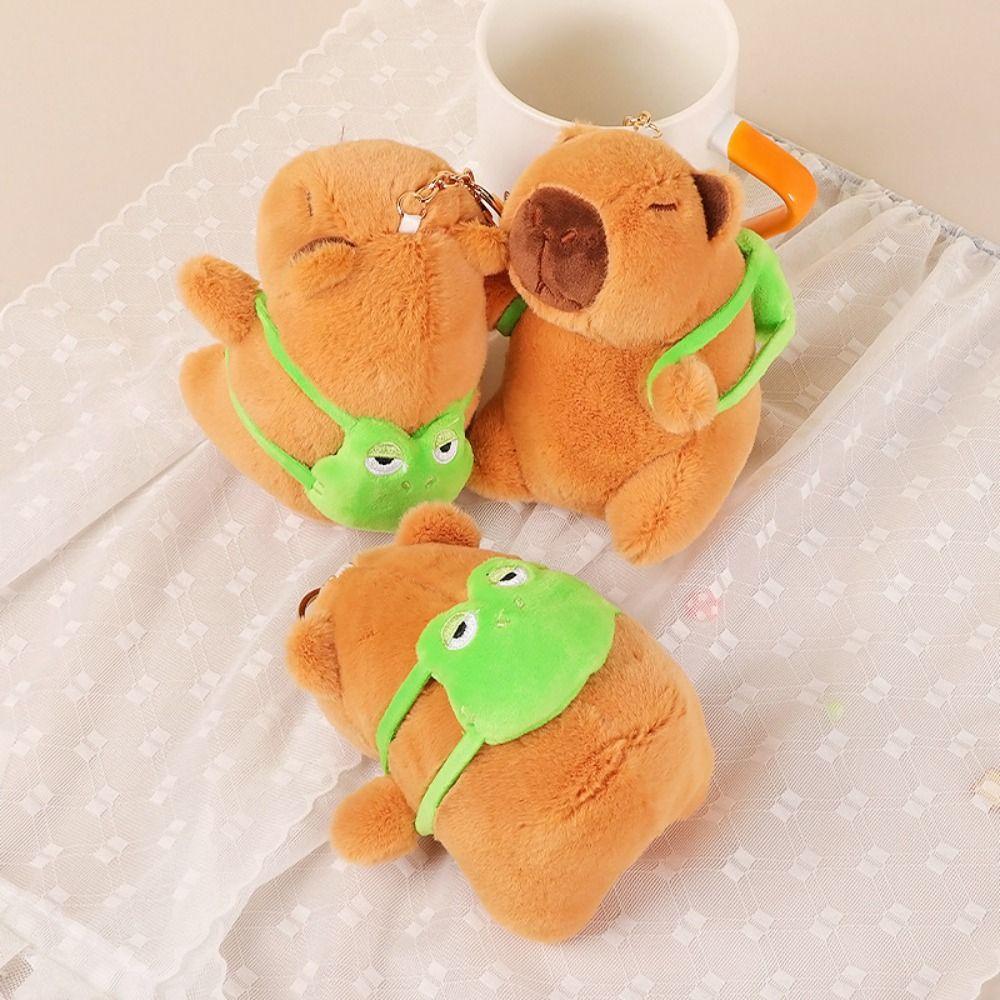 Capybara Capybara Plush Pendant Simulation Capybara Plush Toy Simulation Capibara Keychain  Unisex