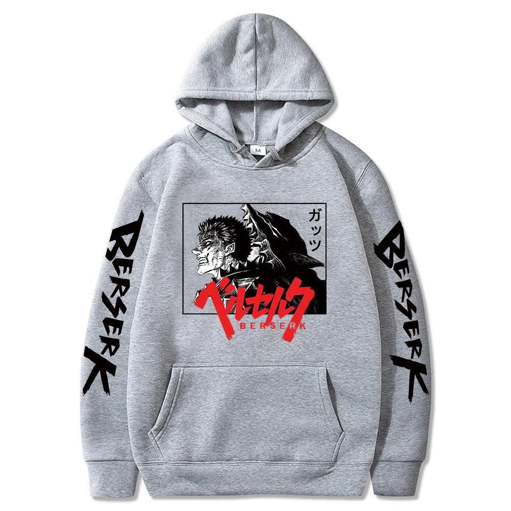 Japan Anime Berserk Guts Hoodies Sweatshirt Loose Casual Man