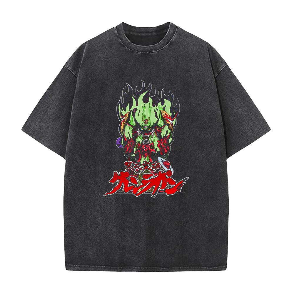 Tengen Toppa Gurren-Lagann Manga Tričko Kamina Potisk Tričko Pánské Unisex Oblečení Vintage Prané Tričko Oversized Tričko Top