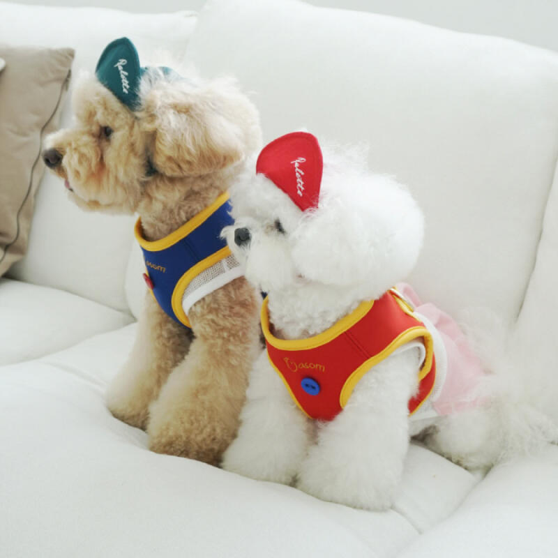 Neoprene Vest Harness _ Dog Harness Blue/M