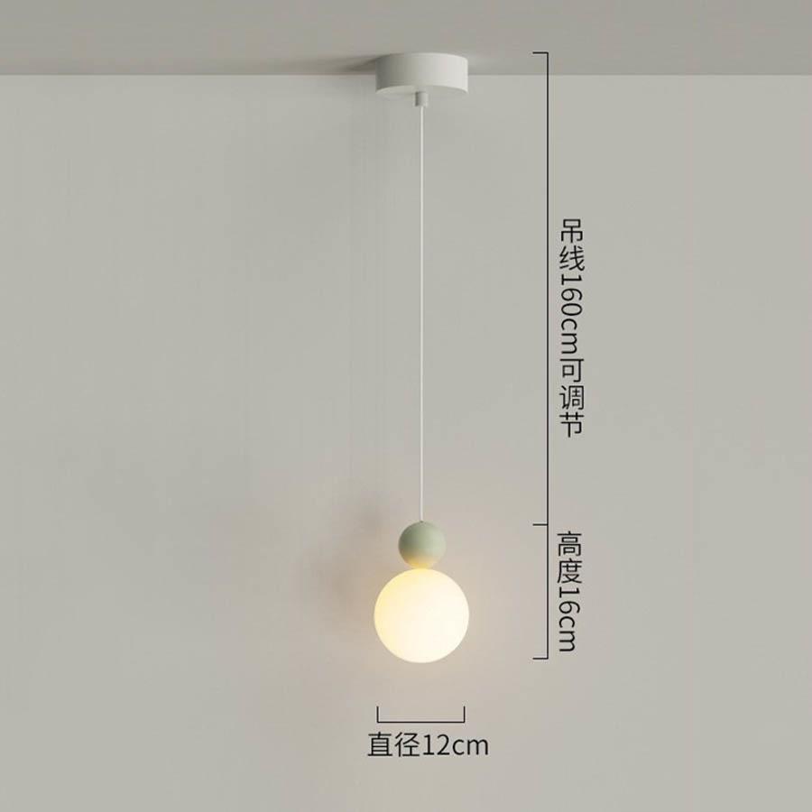 

Современный минималистский светодиодный подвесной светильник в форме шара для столовой, спальни, прикроватной лампы, люстры для бара, стойки ресторана White 6000K