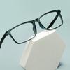 Fashion Men and Women Large Size Rectangle Glasses Frames Transparent Lightweight Plastic Prescription For Optical Lenses