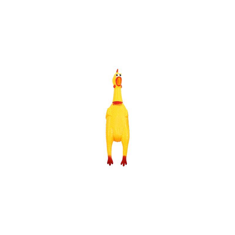 Schreiendes Huhn Hundespielzeug - Einzigartiges Vokalisiertes Huhn 6"