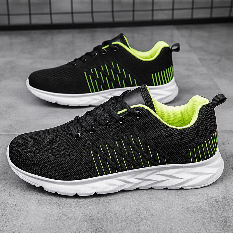 Brand Sports Shoes Summer New Breathable Non-slip Casual Soft-soled Black Running Shoes