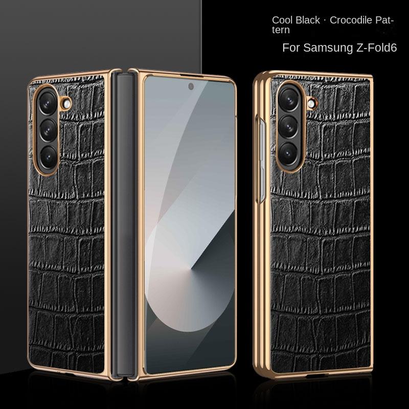 Für Samsung Galaxy Z Fold 7 Hülle Luxus PU-Leder Stoßfest Schutzhülle Rückseite Für Z Fold 7 6 5 4 3 Handyhülle