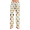 Womens Pajama Pants Sleepwear Casual Drawstring Elastic Waist Pants Comfy Straight Yoga Loose Trousers