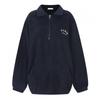 Shop Women S Korea Made bakSa Half Zip Collar Fleece Top Navy Mer wSh 20976