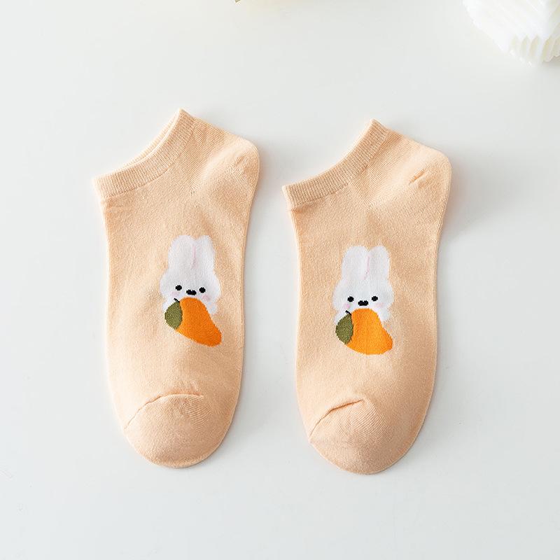 

Женские летние тонкие хлопковые носки-лодочки с низким верхом 1 pair