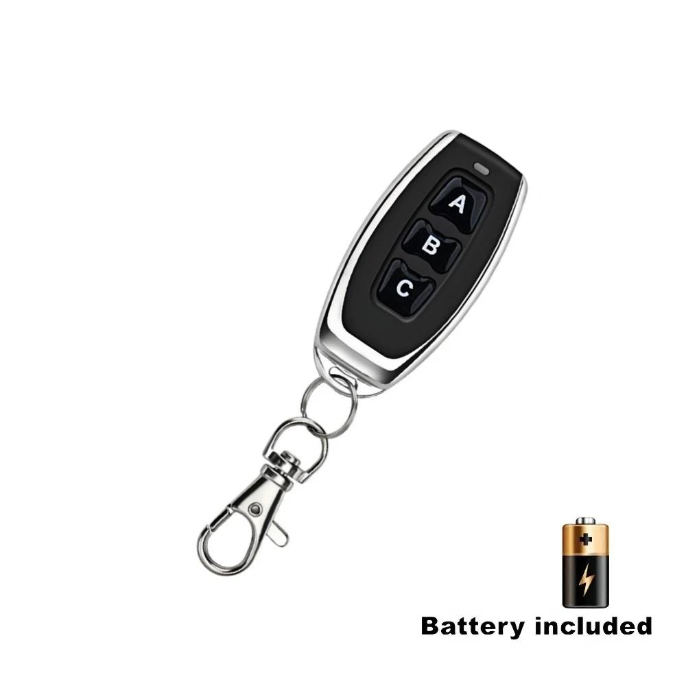 433MHz Zdalny sterownik RF Przycisk Włącz Wyłącz Kod Uczący EV1527 Nadajnik Smart Home Dla Światła LED Bramy Samochodowej Drzwi Garażowych Alarmu Klucz