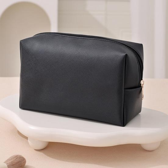 Portable Cosmetic Bag Stylish Zippered Makeup Pouch Travel Toiletry Organizer for Women Lipstick Makeup Brushes
