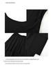 Spring 2026 One-Shoulder T-Shirt & Irregular Micro-Flare Pants Set