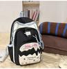 Schoolbag high-end college style junior high school student schoolbag female cream pain bag backpack fresh and cute large capacity backpack