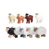 City Scene Accessories Animal Building Blocks Model Figures Farm Wolves Flamingos Pig Dog Gorillas Elephants Zoo Bricks Toy Gift