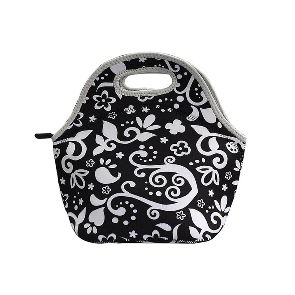 Thermal Insulated 3d Print Neoprene Lunch Bag for Women Kids Lunch Bags Cooler Insulation Lunch Box Food Bag Bolsa Feminina