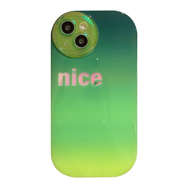 

Роскошный овальный чехол для телефона Laser Aurora Luck для Iphone 14 13 12 11 Pro Max, противоударная задняя крышка с постепенным цветом for iphone14pro(6.1 )