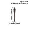 6pcs Mix Goth Punk Charm Stereoscopic Cone Pendant Stainless Steel Charms For Jewelry Making Supplies Handmade Earrings Necklace