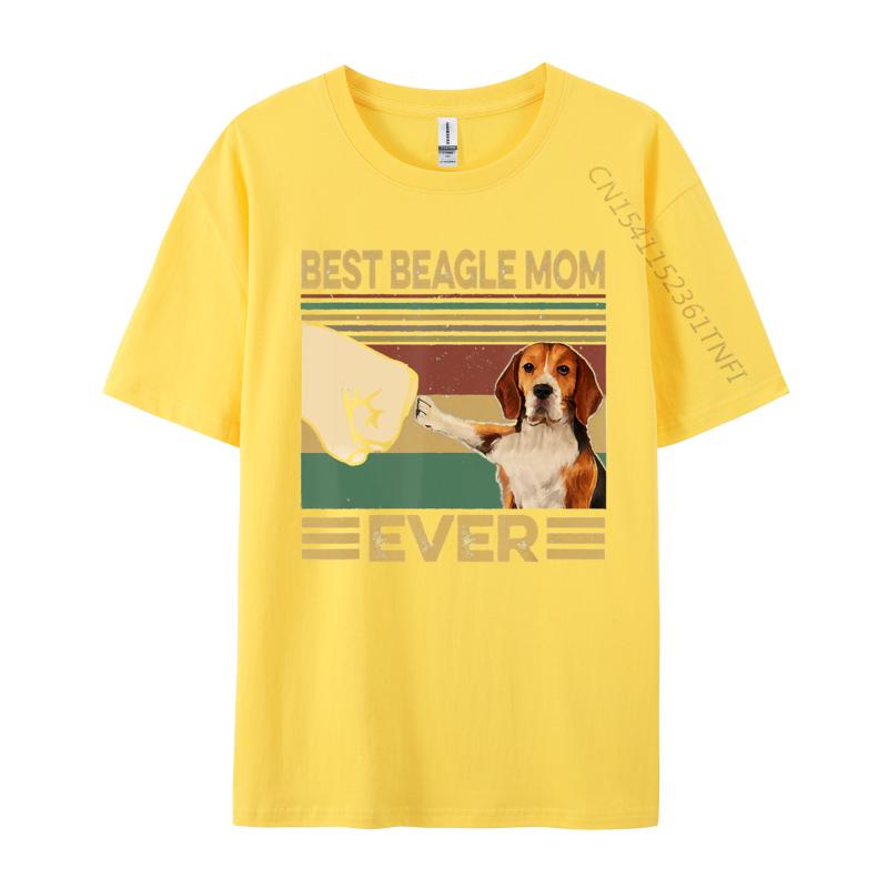 Best Beagle Mom Ever Tshirt Cotton Mens T Shirts Tops Tees Retro Printed Hot Sale Top Quality 3xl Men Clothing