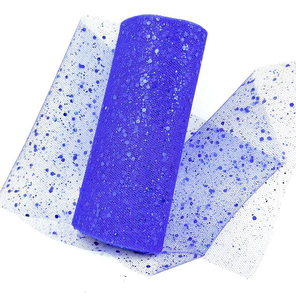 15cm Width 10 Yards Glitter Sequin Tulle Roll Spool Tutu Wedding Decoration Organza Laser DIY Craft Birthday Party Supplies