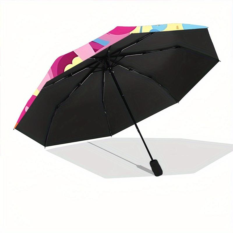 1pc My Little Pony Automatic Umbrella with Folding Feature - Compact Travel Umbrella, Perfect Gift for Birthday, Christmas, , 051