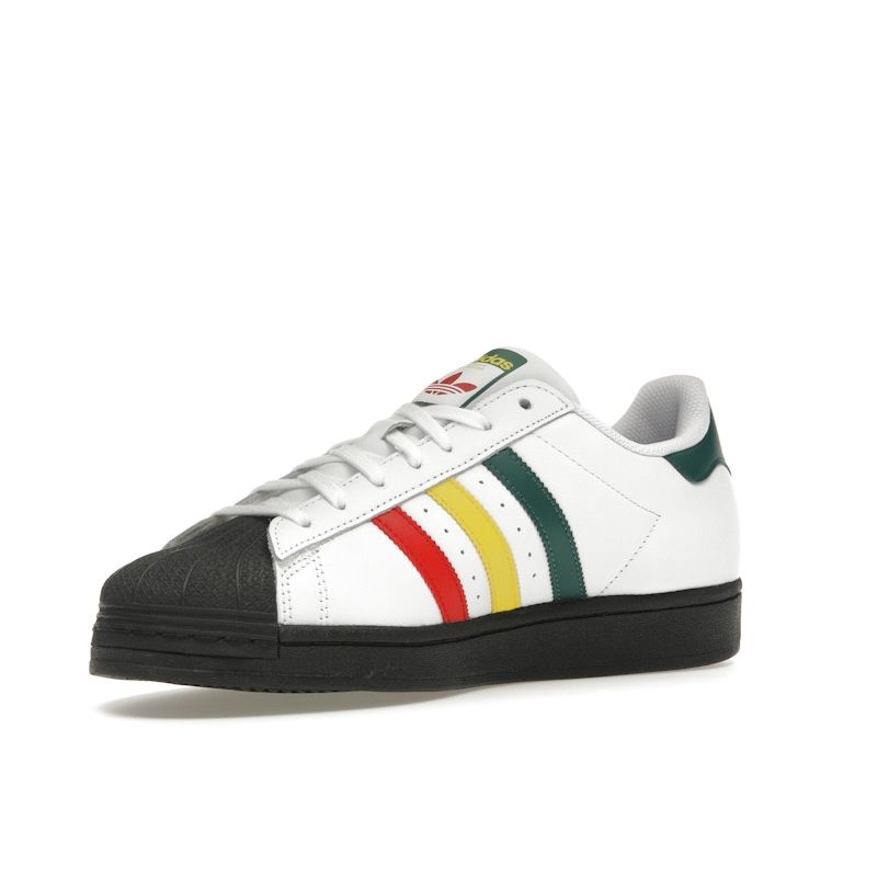 Adidas Superstar Rasta - White Men Sneakers Cloud-White Yellow Collegiate-Green IH3120