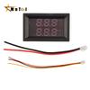 DC4-30V 10A/50A/100A Digital Voltmeter Ammeter LED Amp Dual Volt Meter Gauge LED Display Voltage Detector Current Meter Panel