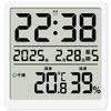 Battery-Powered Clock LCD Display Clock Compact Placement Cordless Convenience Environmental Monitoring For Indoor Spaces