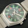 VINTAGE RICOH R31 AUTOMATIC JAPAN MENS GREEN COLOR DIAL WATCH A707951-1